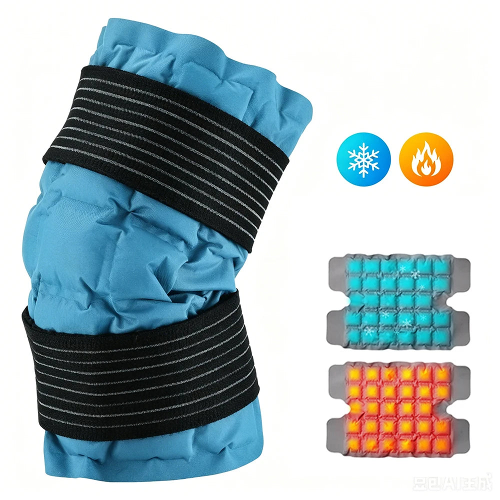 Large Ice Pack for Back/Waist/Knee/Shoulder Reusable Hot and Cold Compress Gel Pad Sports Injury Care Swelling Bruise Ice Wrap