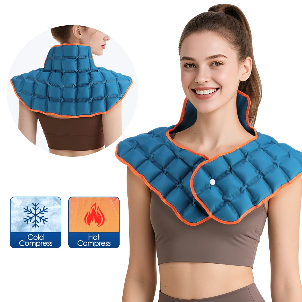 Large Ice Pack for Back/Waist/Knee/Shoulder Reusable Hot and Cold Compress Gel Pad Sports Injury Care Swelling Bruise Ice Wrap