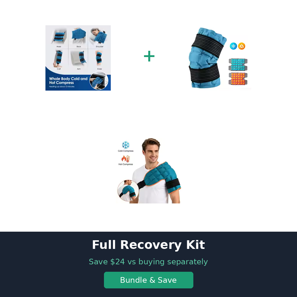 CryoFix Full Recovery Kit — Back, Knee & Shoulder