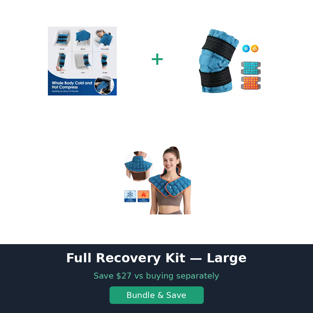 CryoFix Full Recovery Kit — Back, Knee & Shoulder Large