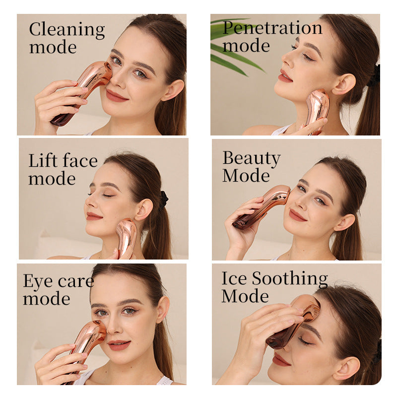 Multifunctional EMS Facial Beauty Device with Hot Cold Therapy